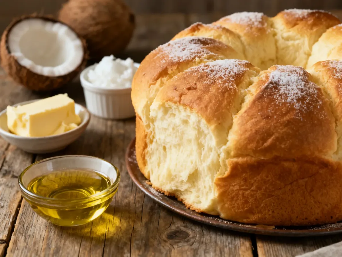 Puszyste ciasto drożdżowe z roślinnymi zamiennikami masła