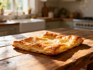 Świeże zioła, szalotka i szczypiorek na drewnianym stole, stanowiące aromatyczne zamienniki czosnku w kuchni.