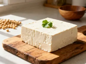 Tradycyjnie przygotowana zielona herbata matcha w ceramicznej czarce z bambusową miotełką na drewnianym stole.